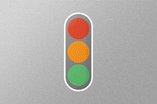 Vertical Traffic Light  Street Sign Sticker