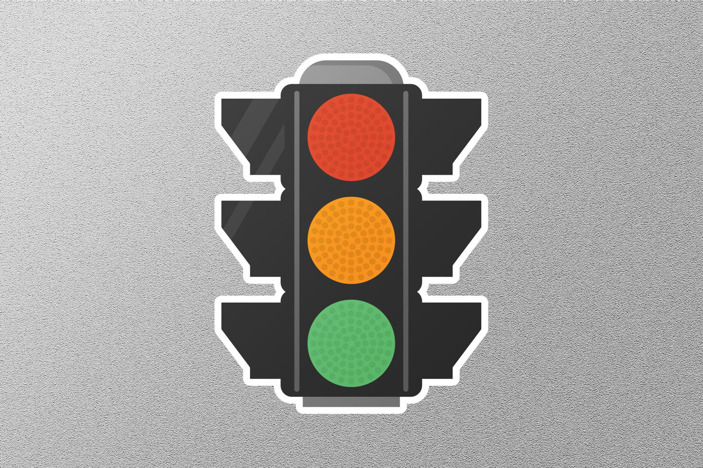 Vertical Traffic Stoplight Street Sign Sticker