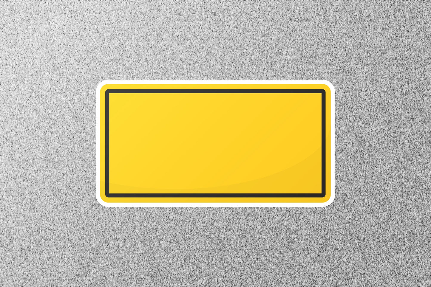 Highway Yellow Street Sign Sticker