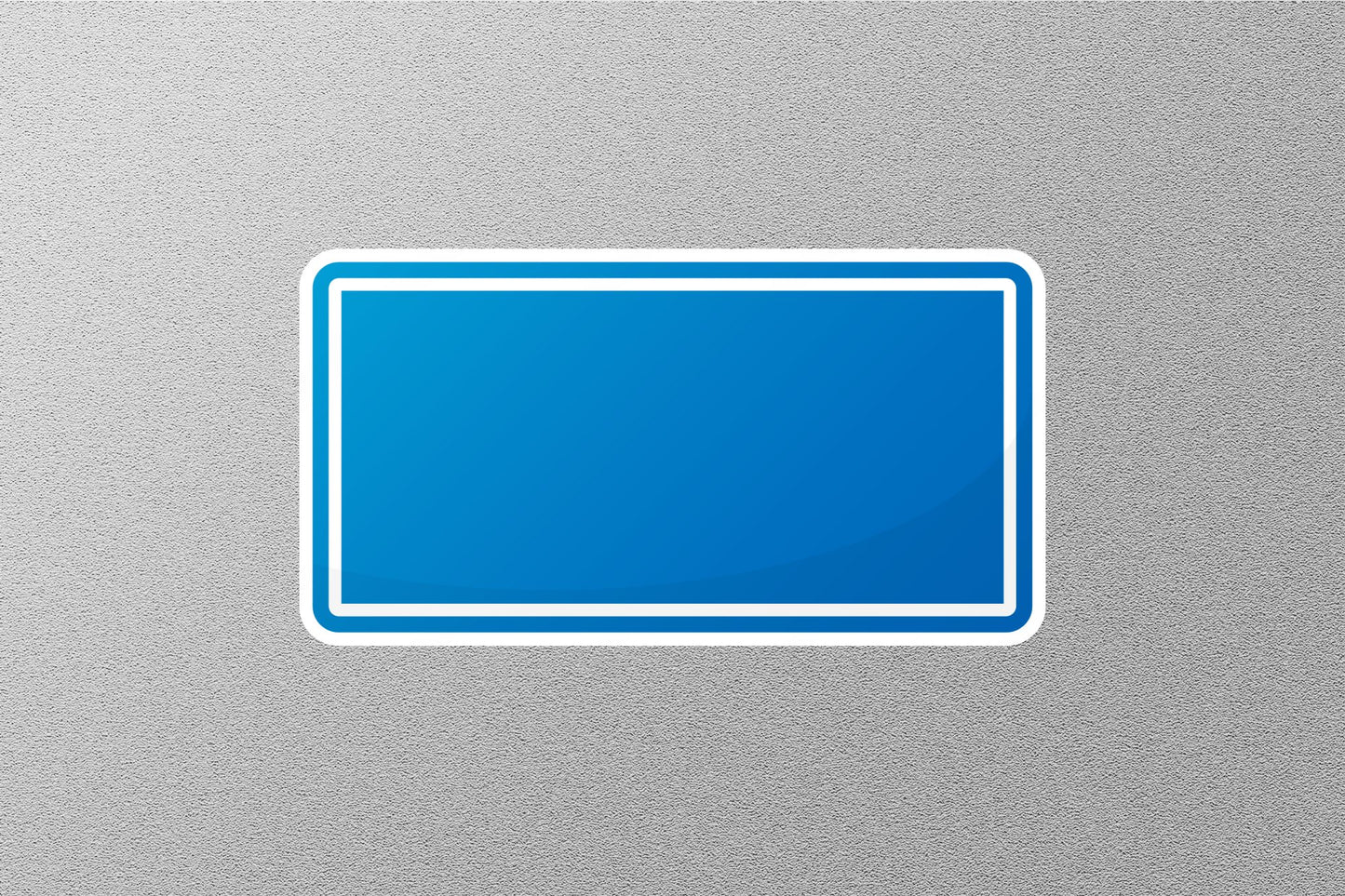 Highway Blue Street Sign Sticker