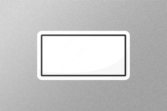 Highway White Street Sign Sticker