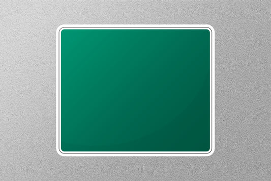 Green Chock Board Street Sign Sticker