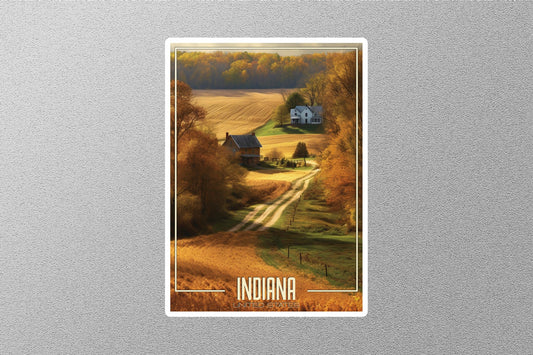 Dreamy Indiana Travel Stickers