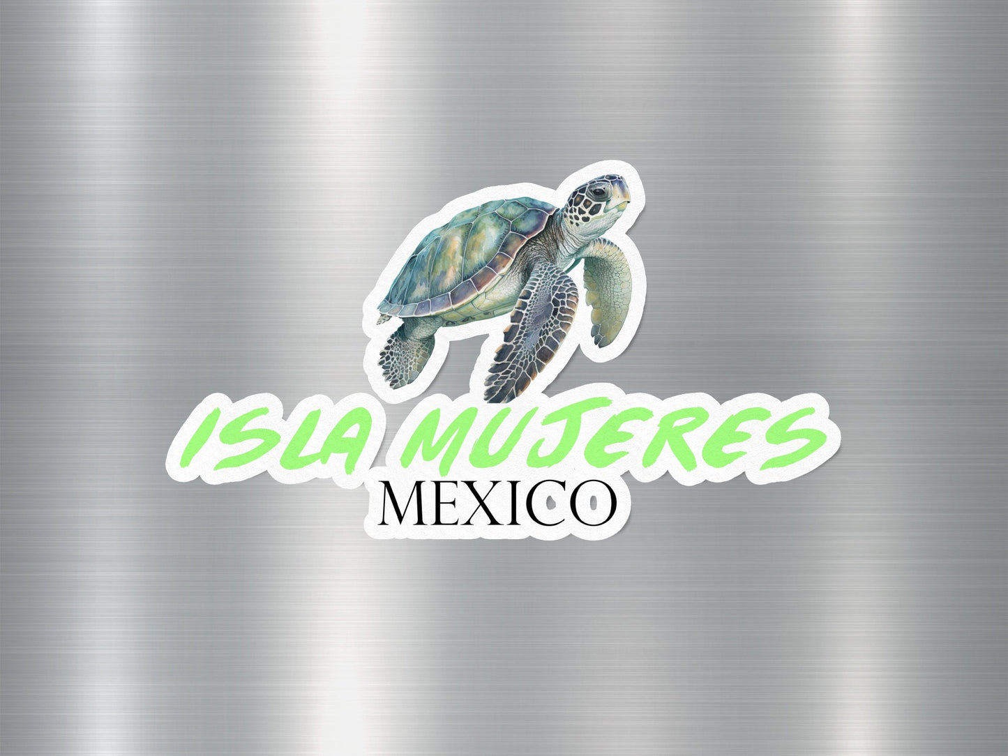 Isla Mujeres Mexico Turtle Sticker