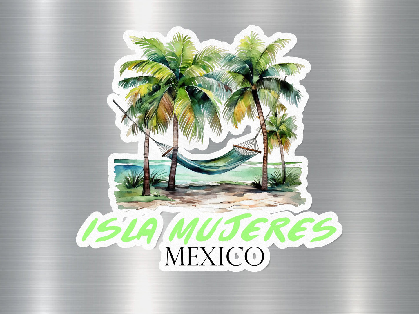 Isla Mujeres Mexico Hammock Sticker