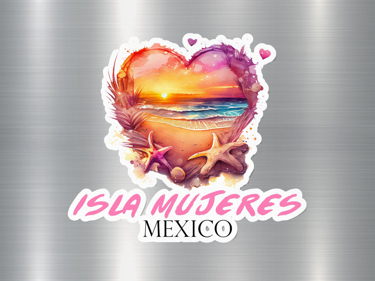 Wholesale Isla Mujeres Mexico Heart Sticker