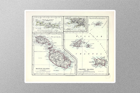 Islands Map Sticker