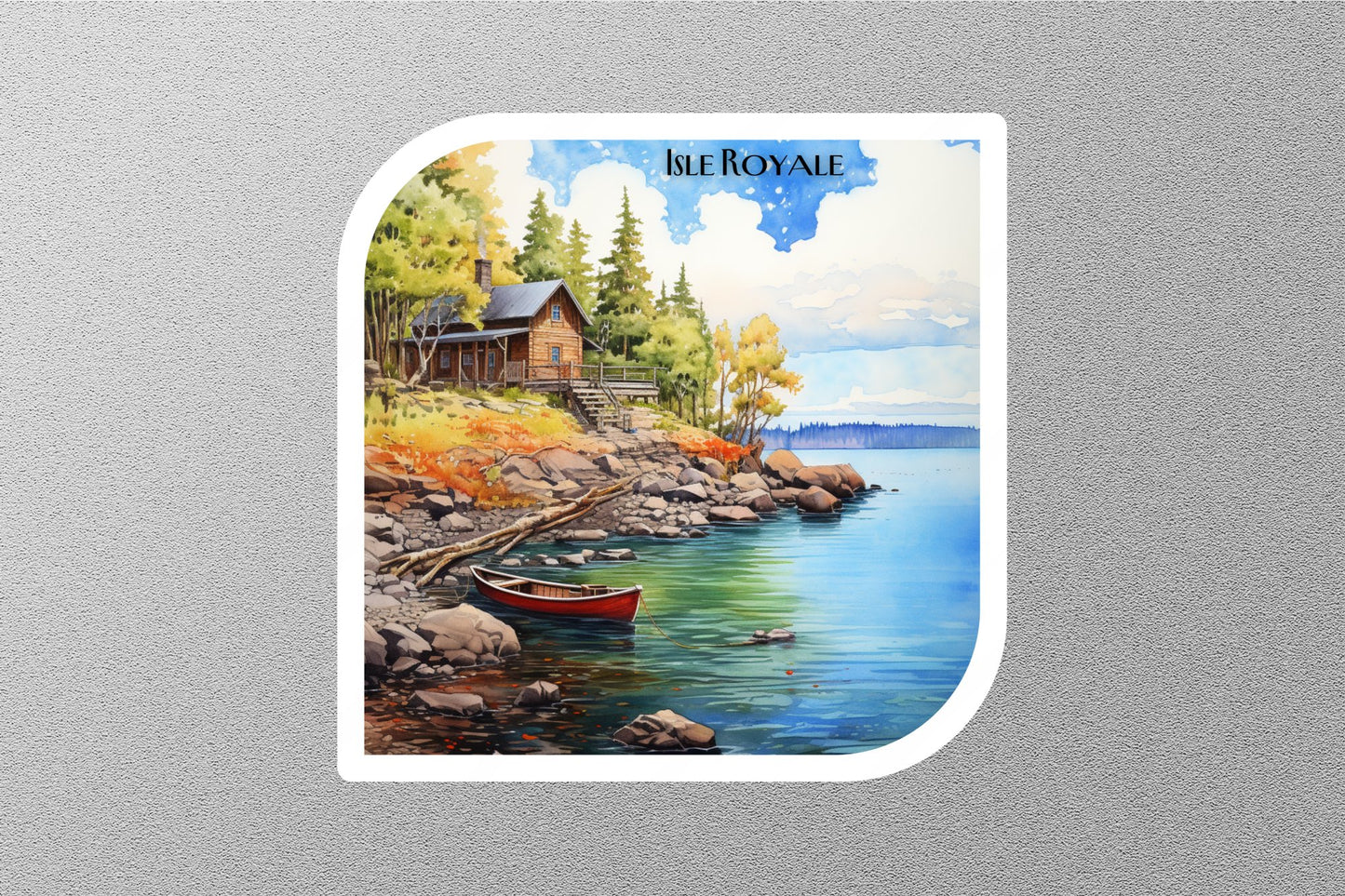 Isle Royale 1 National Park Sticker