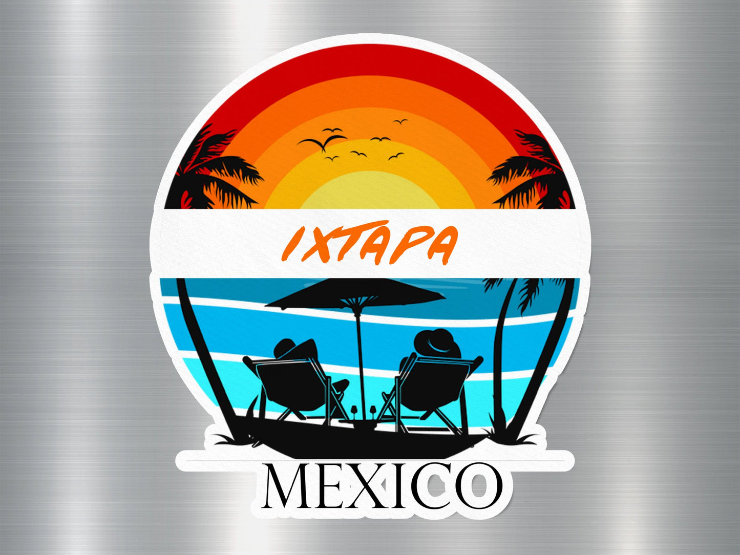 Ixtapa Mexico Sunset Sticker