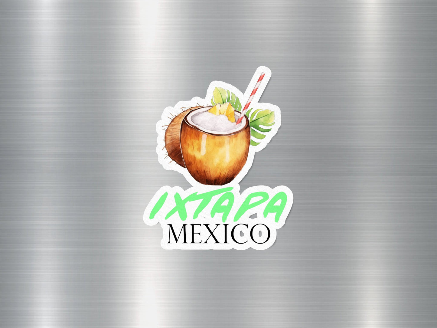 Ixtapa Mexico Coconut Sticker