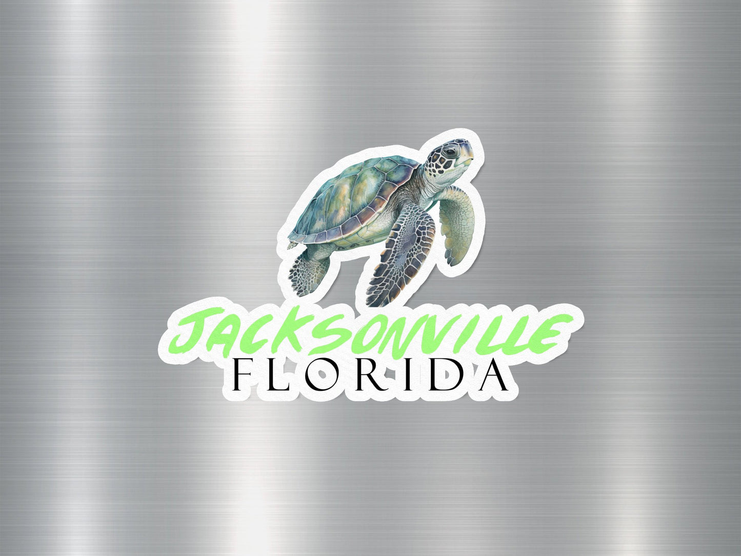 Jacksonville Florida Turtle Sticker