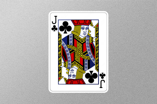 Wholesale Joker of Clubs Cards Sticker