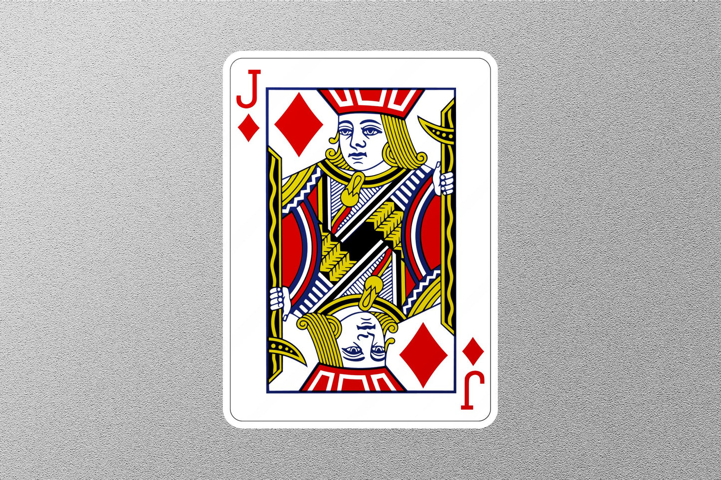 Wholesale Joker of Diamonds Cards Sticker