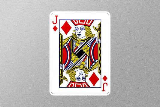 Wholesale Joker of Diamonds Cards Sticker