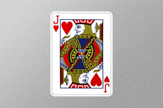 Wholesale Joker of Heart Cards Sticker