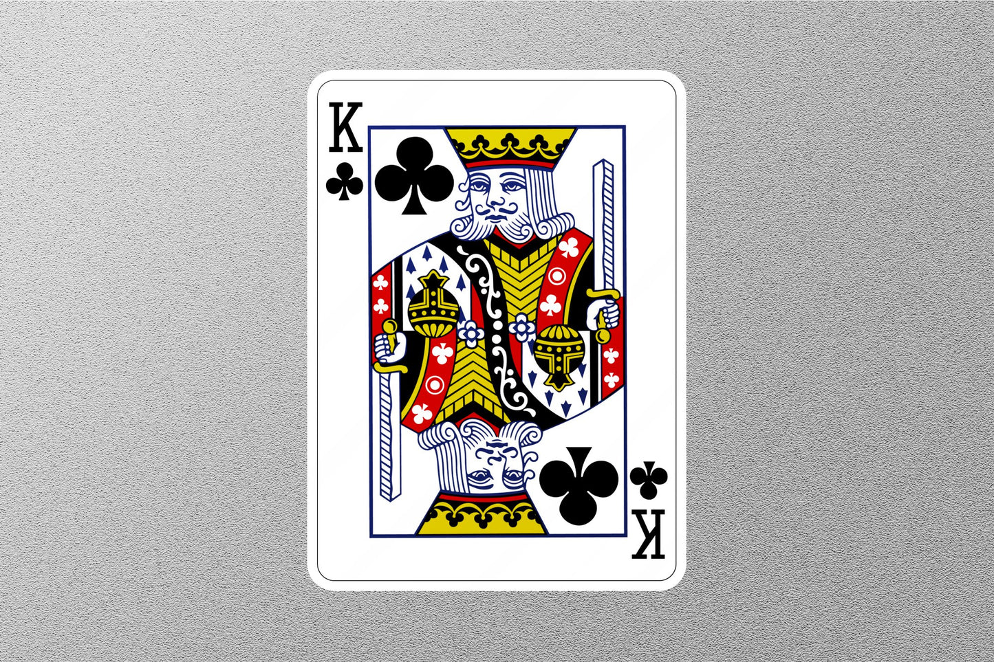 Wholesale King of Clubs Cards Sticker