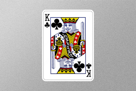Wholesale King of Clubs Cards Sticker