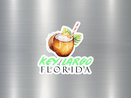 Wholesale Key Largo Florida Coconut Sticker