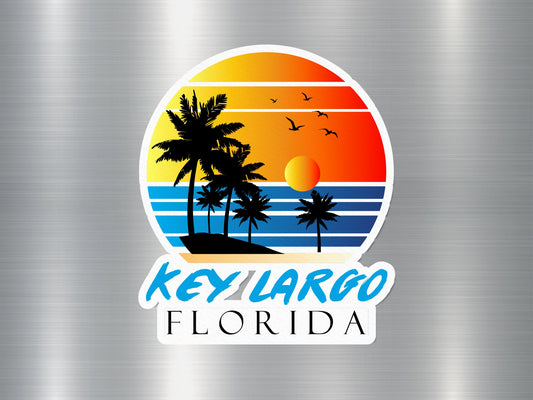 Key Largo Florida Sunset Sticker