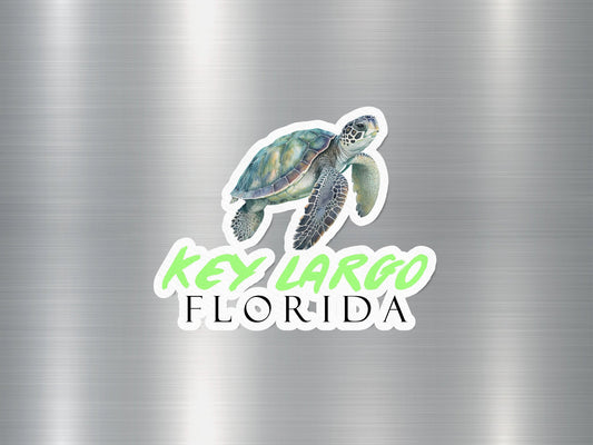 Key Largo Florida Turtle Sticker