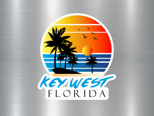 Key West Florida Sunset Sticker