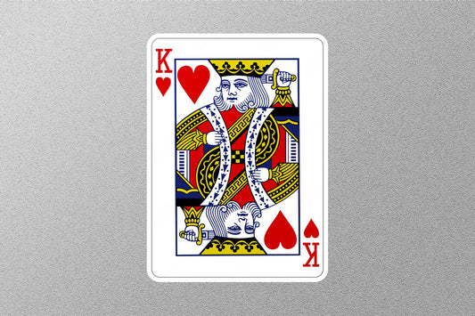 Wholesale King of Hearts Cards Sticker