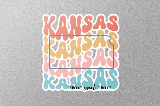 Retro Kansas Sticker