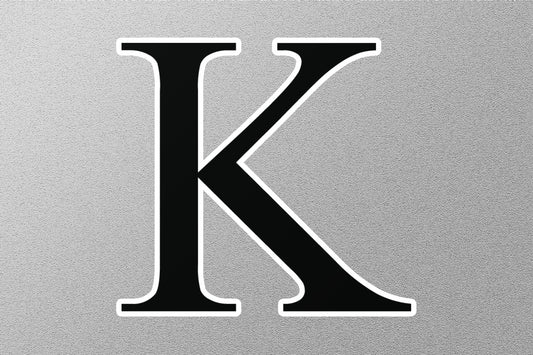 Kappa Greek Alphabet Sticker
