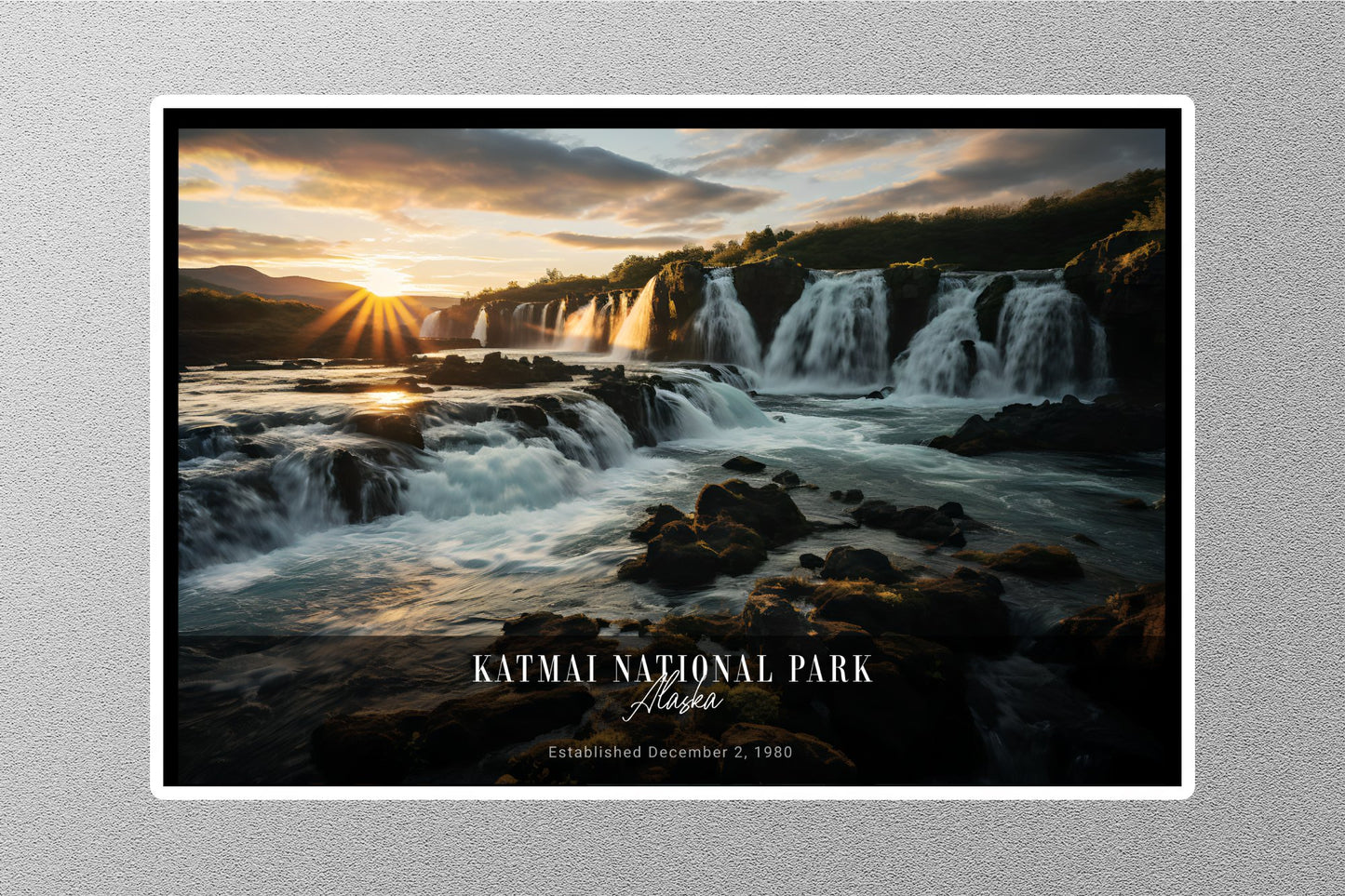 Katmai Sunrise National Park Sticker