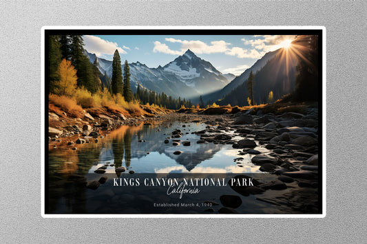 Kings Canyon Sunrise National Park Sticker