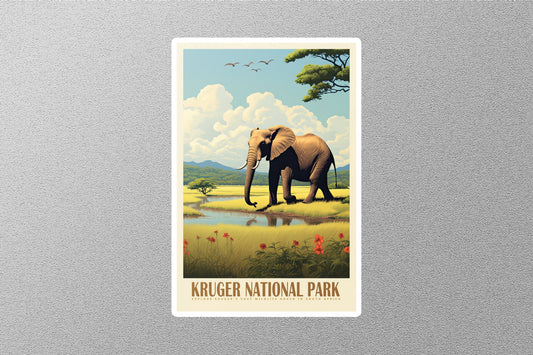 Vintage Kruger National Park Travel Sticker