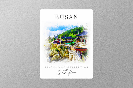 Wholesale Busan Travel Sticker