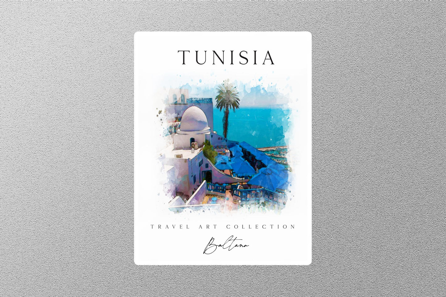 Wholesale Tunisia Travel Sticker