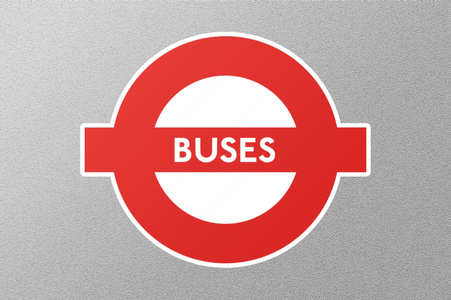 Buses UK Sign Sticker