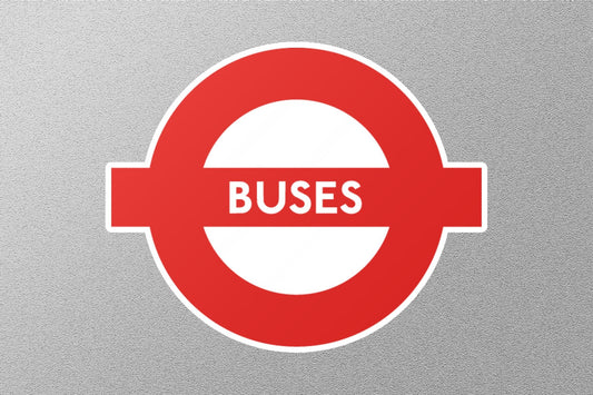 Bus Stop UK Sign Sticker