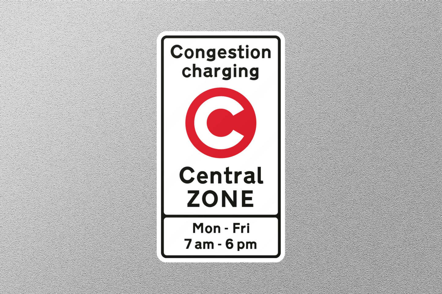 Congestion UK Sign Sticker