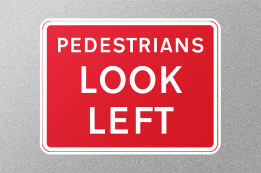 Pedestrian UK Sign Sticker