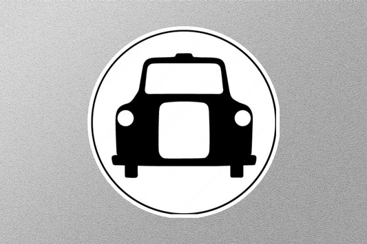 Taxi UK Sign Sticker