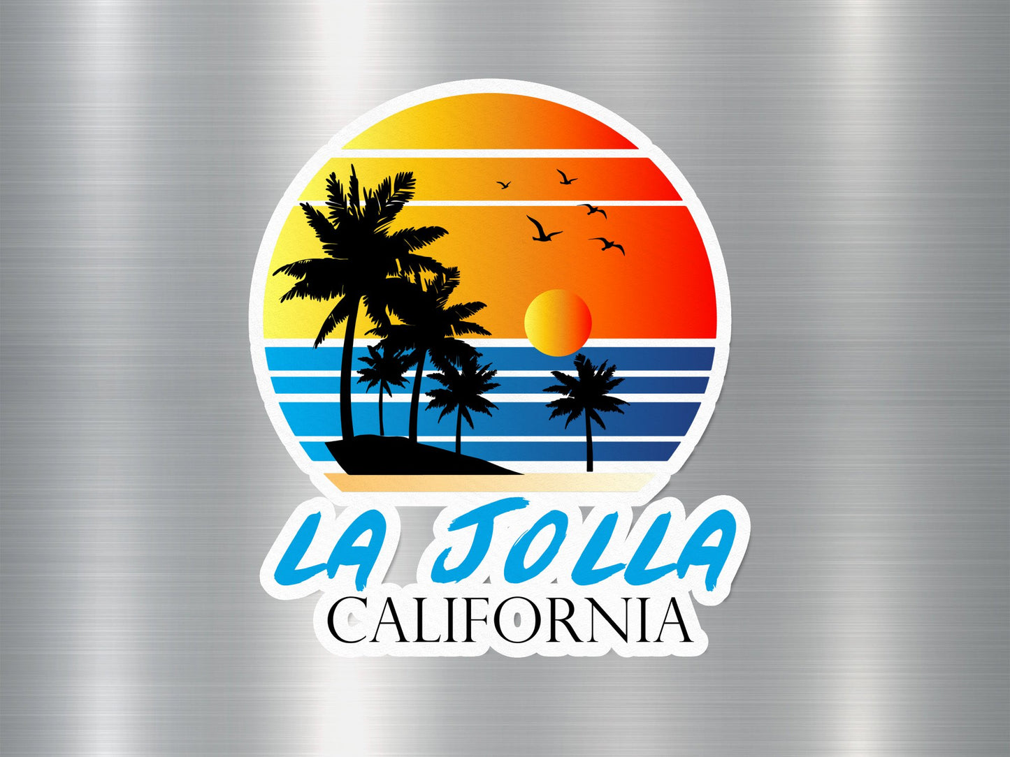 La Jolla California Sunset Sticker