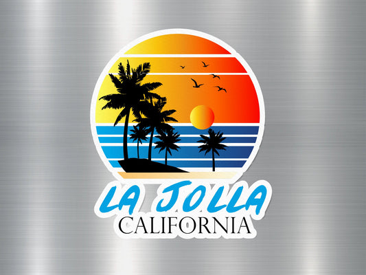 La Jolla California Sunset Sticker