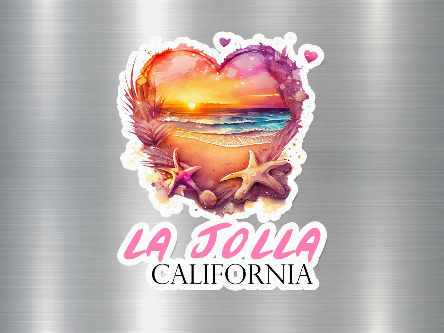 La Jolla California Heart Sticker