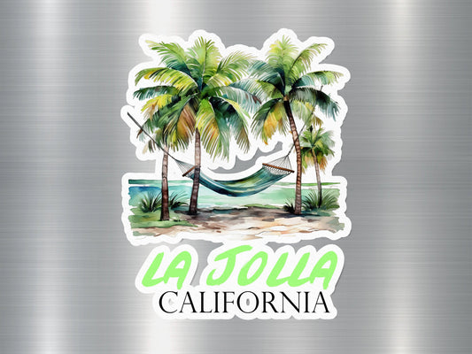 La Jolla California Hammock Sticker