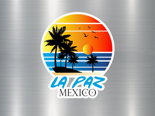 La Paz Mexico Sunset Sticker