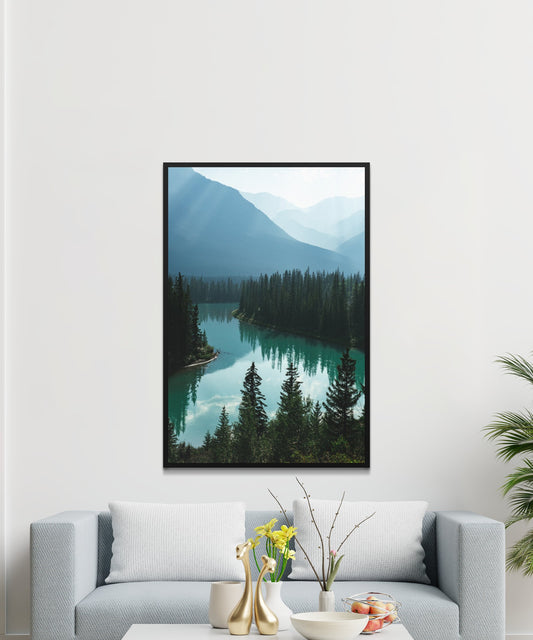 Lake Green Forest Poster - Matte Paper