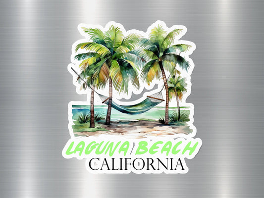 Laguna Beach California Hammock Sticker