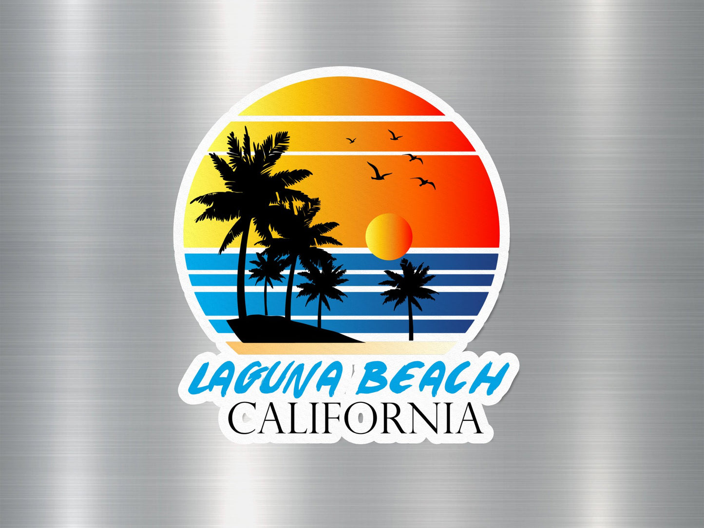 Laguna Beach California Sunset Sticker