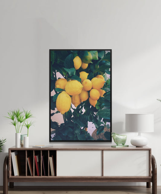 Lemon Pear Pineapple Papaya Poster - Matte Paper