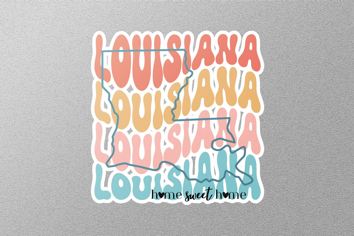 Retro Louisiana Sticker