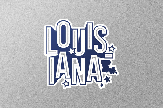 Louisiana 2 State Sticker