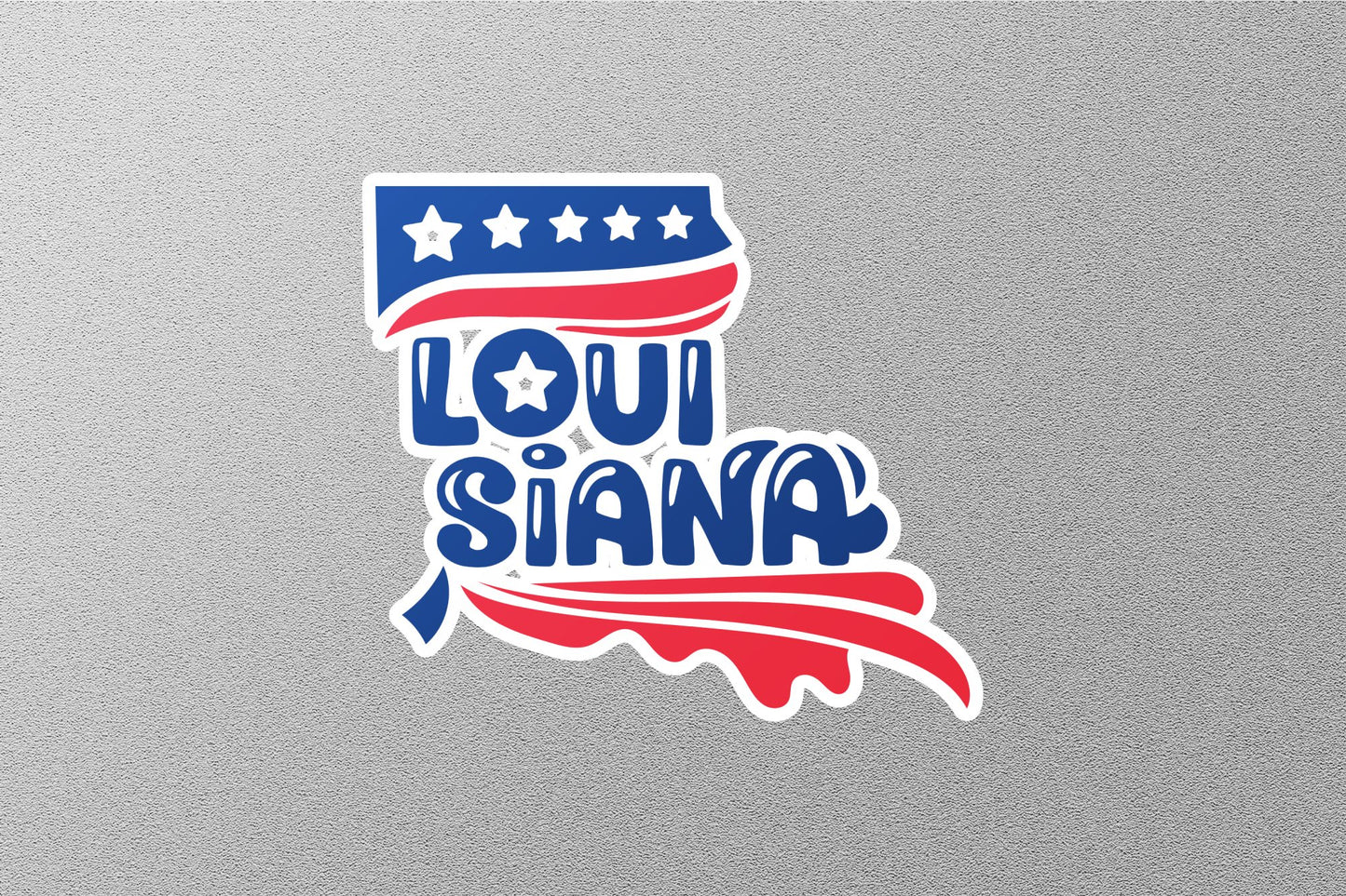 Louisiana 3 State Sticker